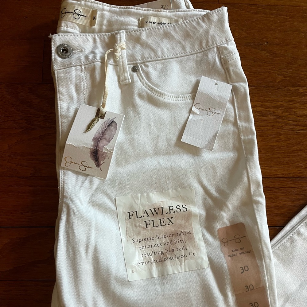 Jessica Simpson white jeans - Picture 2 of 5